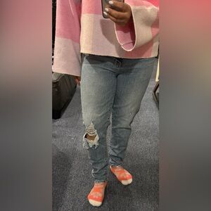 EUNINA Distressed Blue Jeans